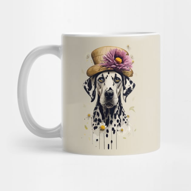 Dogs in Hats. Dalmatians by CatCoconut-Art